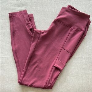 90 Degrees By Reflex Mauve Ankle Leggings